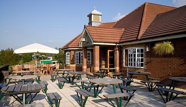 Restaurant area at Premier Inn Colchester